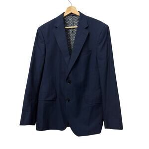 Ted Baker Endurance Blazer 44R Blue Wool 2 Button Jay Ct Sport Jacket London